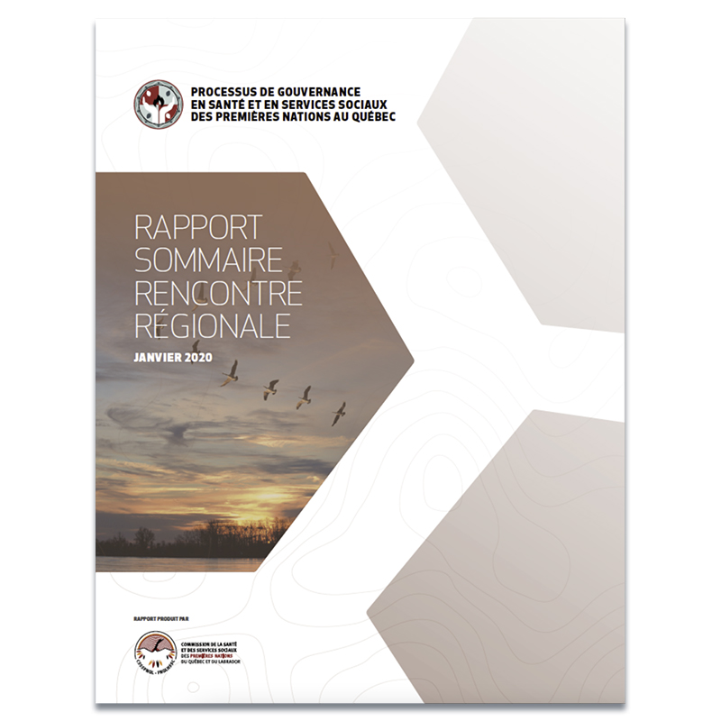 Processus de gouvernance en santé et en services sociaux des Premières Nations au Québec - Rapport sommaire, Rencontre régionale, janvier 2020