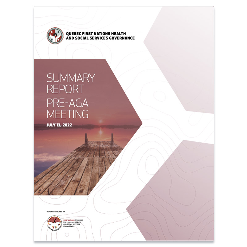 First Nations in Quebec health and social services governance project: Summary report - pre-Annual general assembly, July 2022